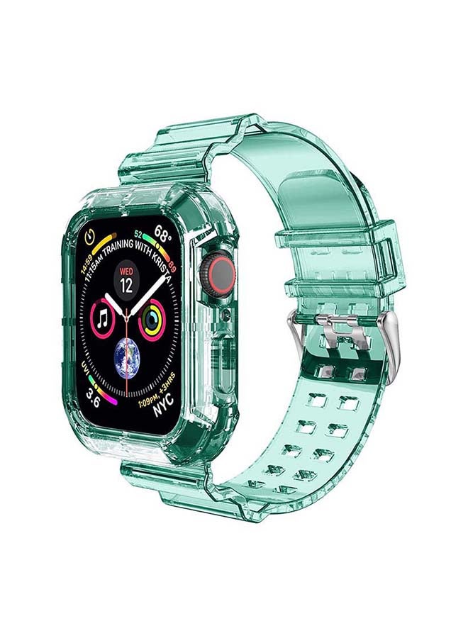 Theodor Replacement Watchband With Case For Apple Watch Series 7/6/SE/5/4 38/40mm Blue  - Image 1