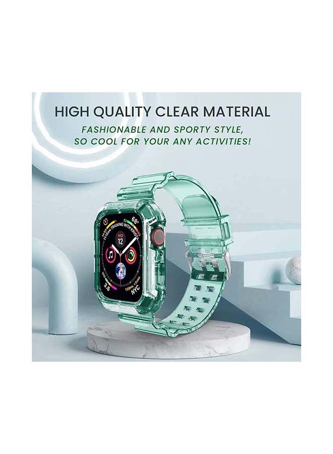 Theodor Replacement Watchband With Case For Apple Watch Series 7/6/SE/5/4 38/40mm Blue  - Image 3