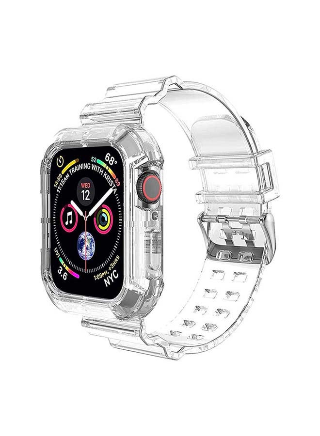 Theodor Replacement Watchband With Case For Apple Watch Series 7/6/SE/5/4 38/40mm White  - Image 1