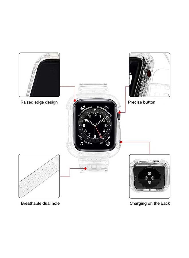 Theodor - Replacement Watchband With Case For Apple Watch Series 7/6/SE/5/4 38/40mm Purple - Image 1