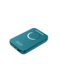 PROMATE 10000 mAh 10000mAh MagSafe Wireless Charging Power Bank 20W USB-C PD, 22.5W SuperCharge USB-A Port and USB-C /Lightning Input Port Blue Blue  - Image 1