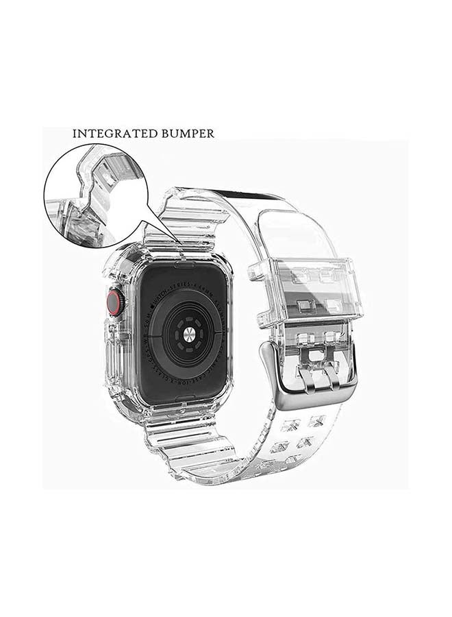 Theodor Replacement Watchband With Case For Apple Watch Series 7/6/SE/5/4 38/40mm White  - Image 2