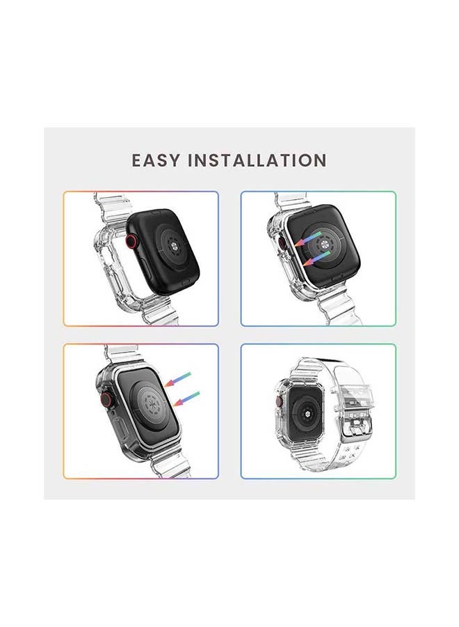 Theodor - Replacement Watchband With Case For Apple Watch Series 7/6/SE/5/4 38/40mm Purple - Image 1