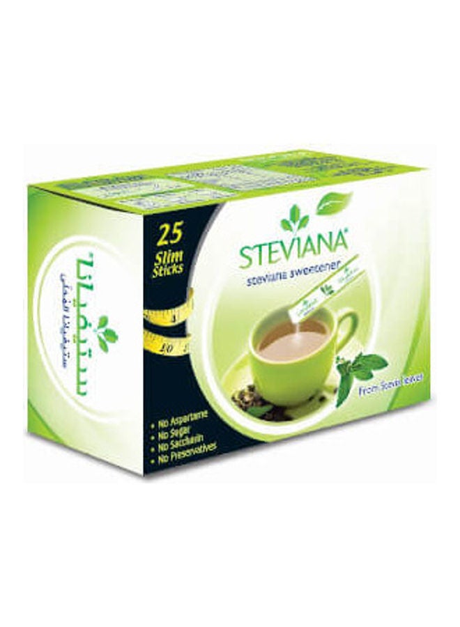 ستيفيانا عبوة مُحلي مكونة من 25 كيساً رفيعاً 37.5جرام - Image 2