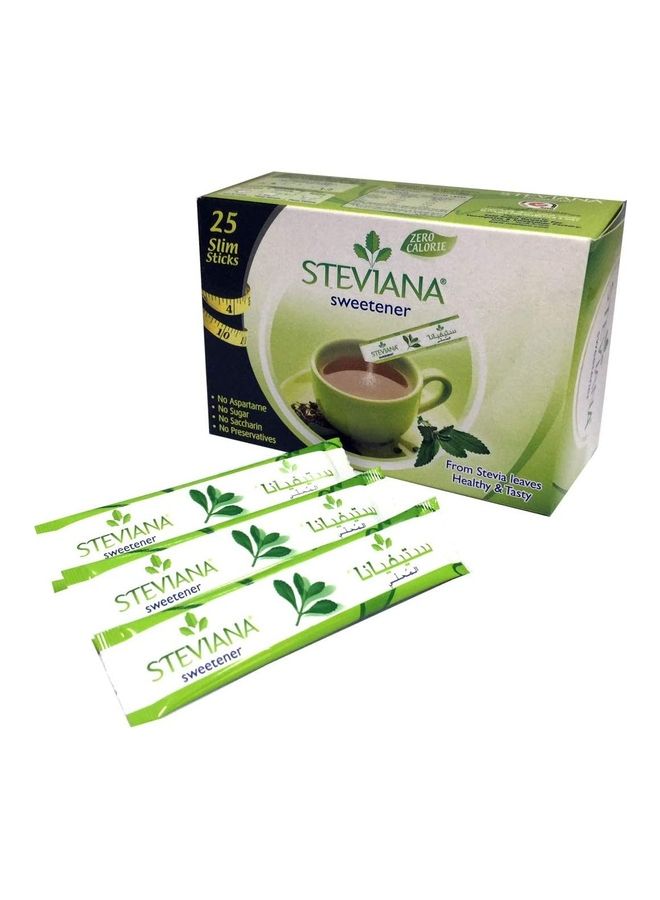 ستيفيانا عبوة مُحلي مكونة من 25 كيساً رفيعاً 37.5جرام - Image 1