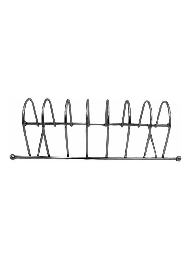 إحساس حامل أطباق كروم فضّي 48 x 14سم - Image 1