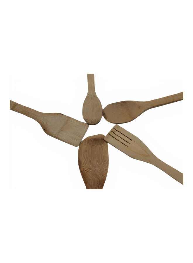 إحساس طقم أواني مكون من 5 قطع مع حامل بني 30 x 6 x 0.5سم - Image 2