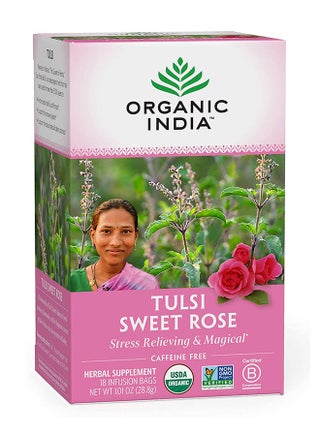 Tulsi Sweet Rose Herbal Tea Stress Relieving And Magical 18 Bags Rose 28.8grams - v1640678635/N52261839A_1