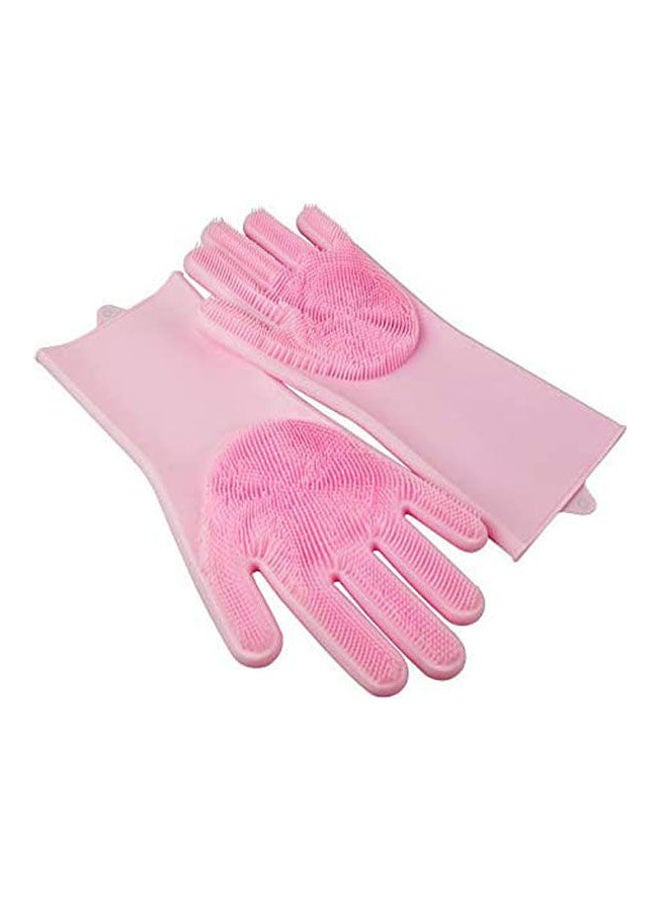 Generic Heat Resistant Non-Slip Waterproof Durable Silicone Dishwashing Gloves