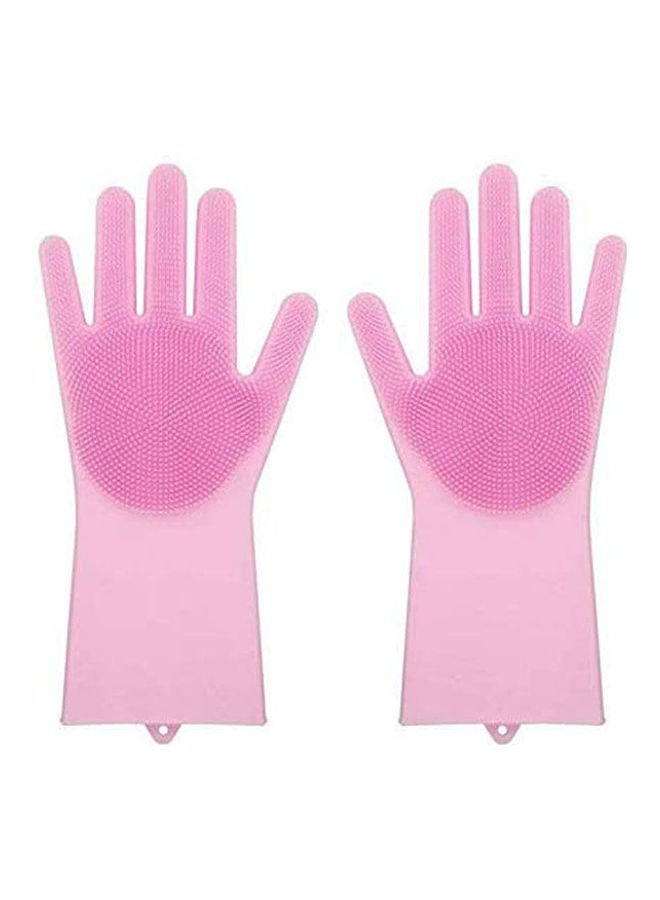 Upgraded Magic Reusable Silicone Gloves With Wash Scrubber Heat Resistant