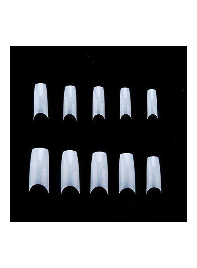 نصائح كاذبة نصف الفرنسية الاكريليك هلام الأشعة فوق البنفسجية أدوات اصطناعية مانيكير مسمار الفن - Image 2