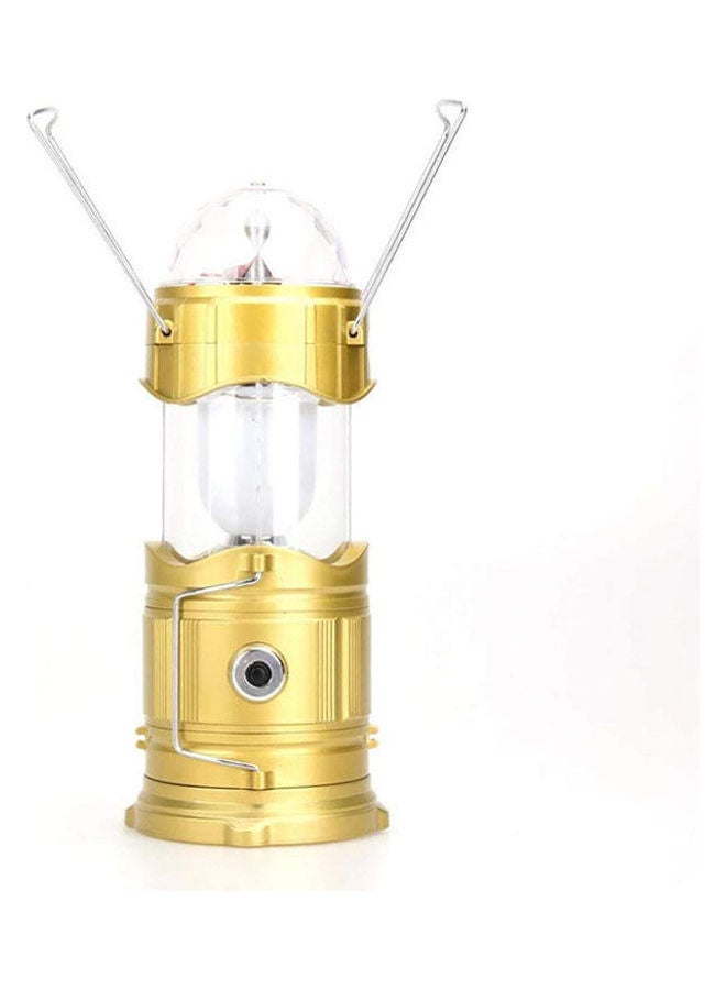 Led Rechargeable Lantern With Dj Disco Stage Light And Torch And Usb Charging Gold - Image 1