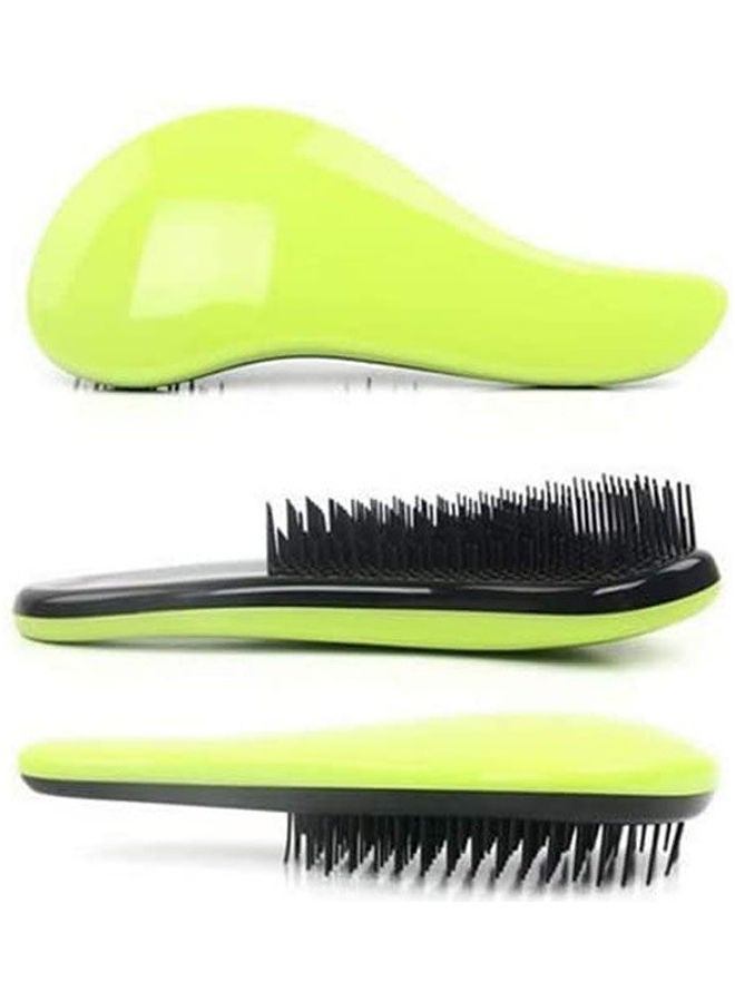 Detangling Handle Tangle Shower Tamer Hair Brush Comb Salon Styling Tool Green - Image 1