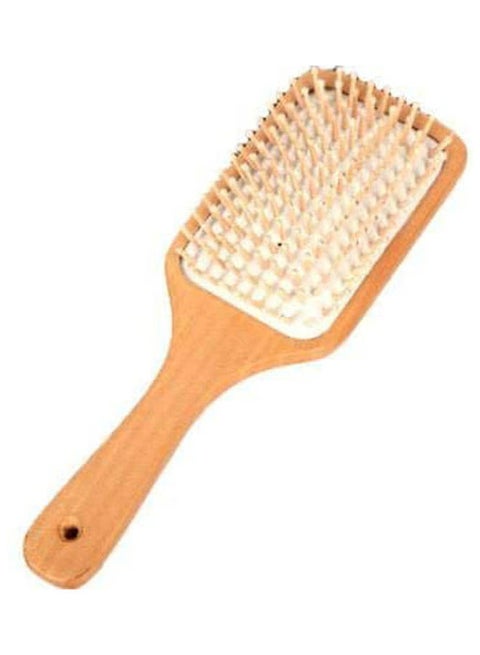 1Pc Wooden Wood Massage Comb Hair Vent Paddle Brush Hair Keratin Care Spa Massage Antistatic Comb Styling Brushes Tools Beige