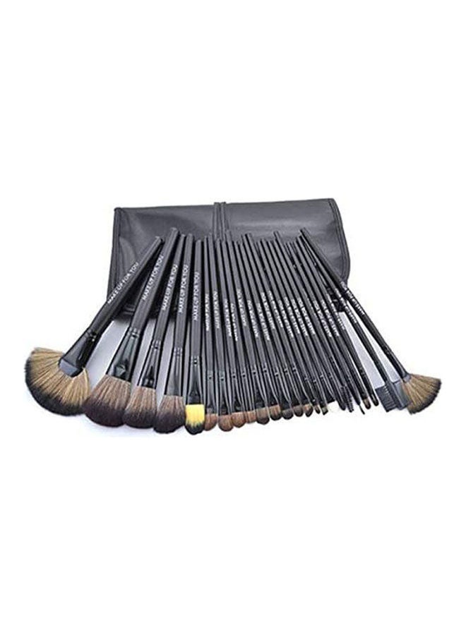 Generic 24 Pcs Cosmetic Facial Makeup Eyeshadow Soft Brush Brushes Set Tool Kit Holder Bag Black 