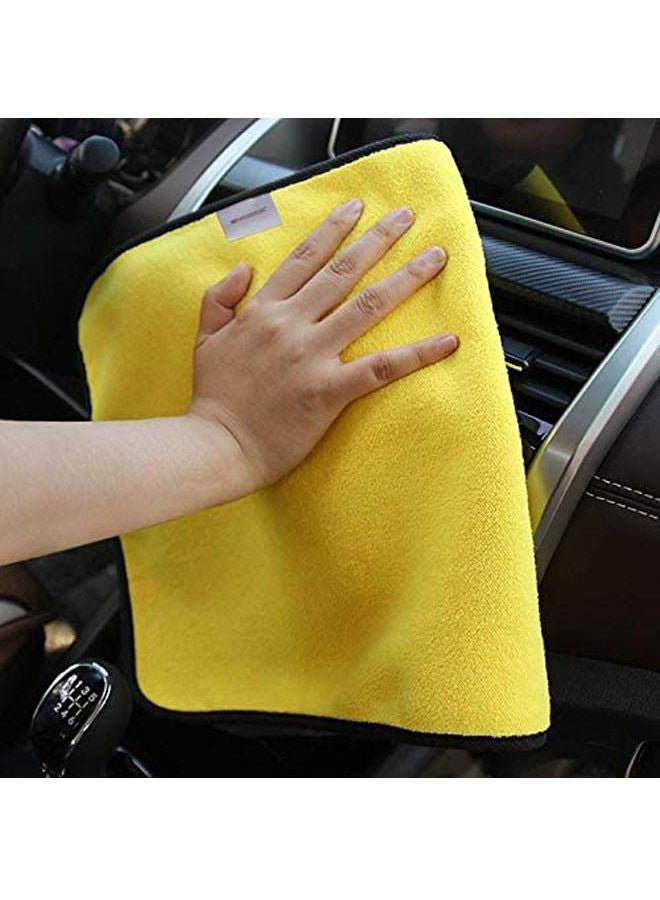 Manufacture Hot Microfiber Cleaning Cloth Drying Towel Car Cleaning Towel ,Car Wash Towel Thick Absorbent Coral Fleece Cleaning Towel Double Color Double-Sided High-Density Car Wash Towel - Image 2