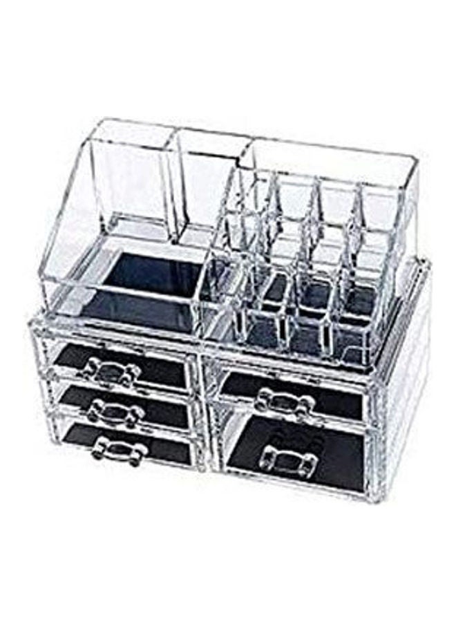 5 Drawer Makeup Organizer Set Clear