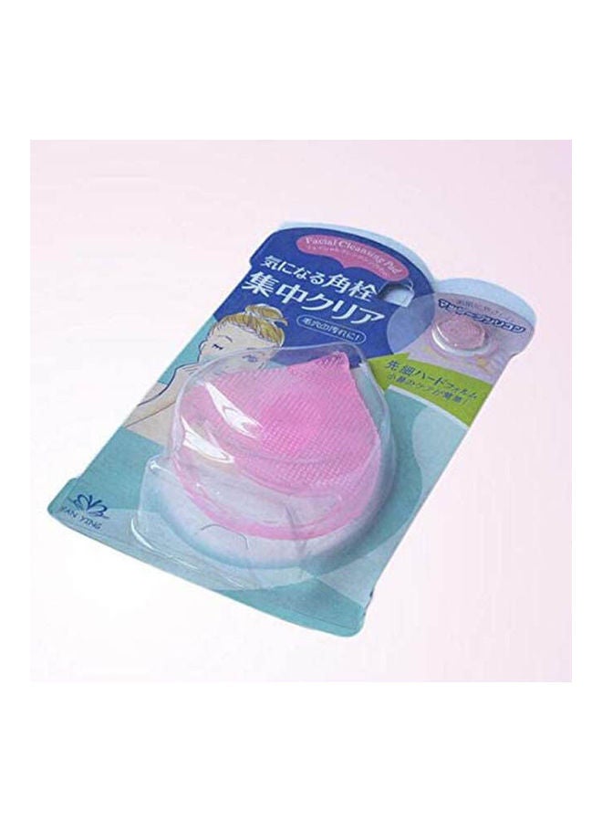 Generic Face Blackhead Remover Brush Portable Multifunction Facial Care Cleansing Silicone Gel Soft Pad Color Makeup Tools Facial Brush Pink  - Image 1