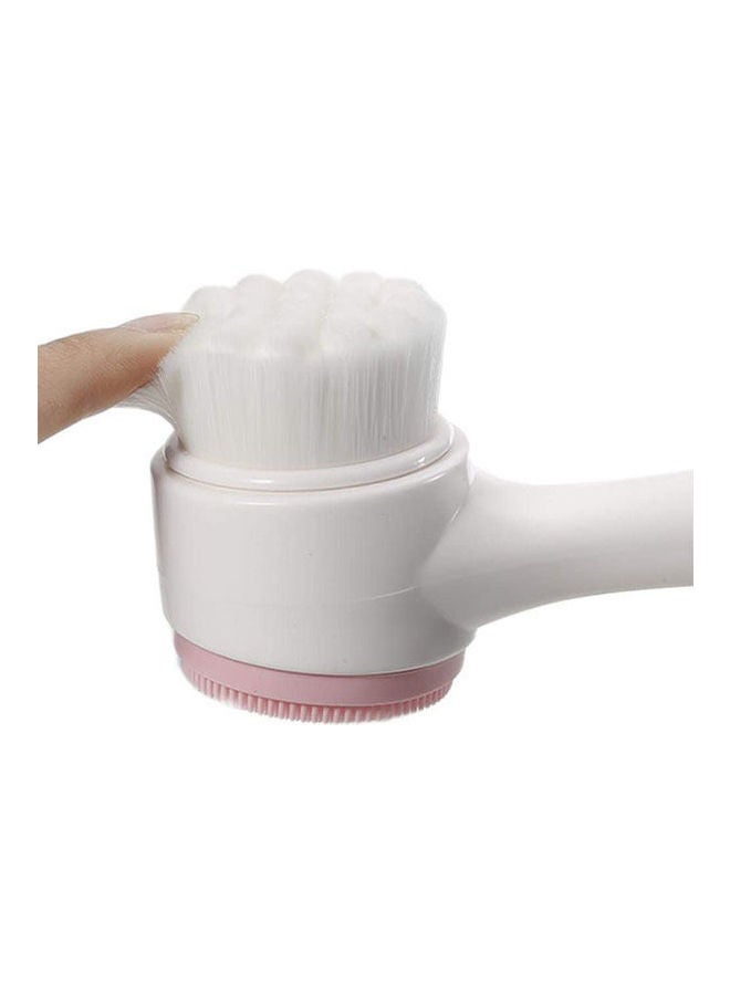 فرشاة تدليك وتنظيف الوجه 2 في 1 وردي - Image 2
