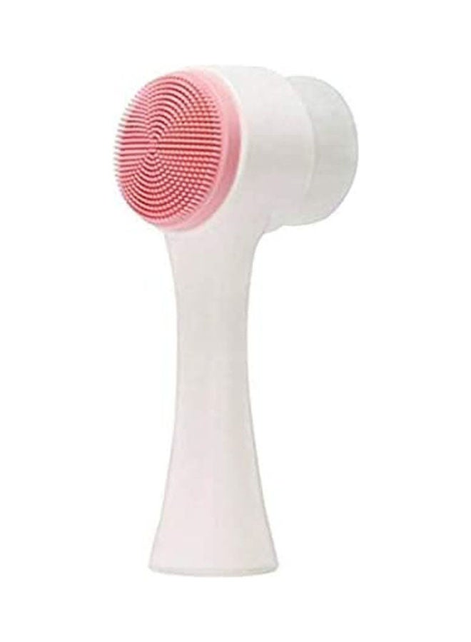 Dual Facial Cleansing brush, Black Head Makeup Removing White - Image 1