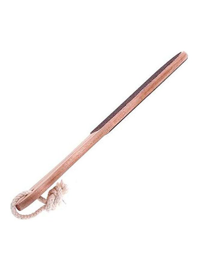 2-Way Pedicure Brush Foot File Brown
