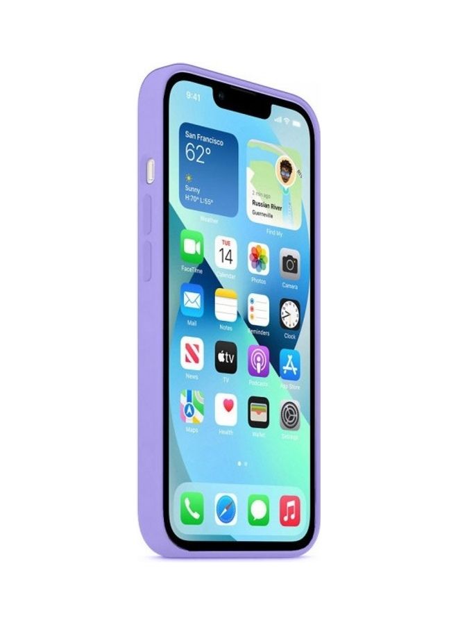 MARGOUN - Protective Soft Silicone Case Cover for Apple iPhone 13 Light Violet - Image 1
