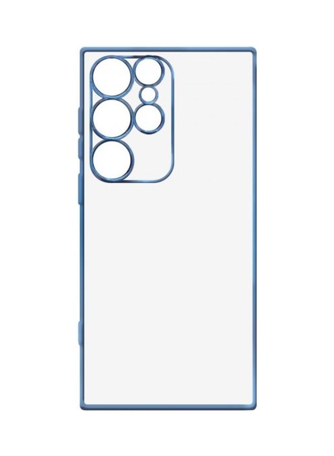 مارجون غطاء حماية واق ناعم من البولي يوريثان الحراري لهاتف سامسونج جالاكسي S22 ألترا 5G شفاف/ أزرق - Image 2