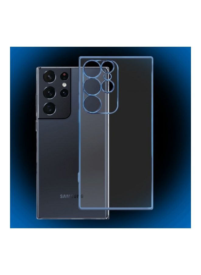 مارجون غطاء حماية واق ناعم من البولي يوريثان الحراري لهاتف سامسونج جالاكسي S22 ألترا 5G شفاف/ أزرق - Image 3