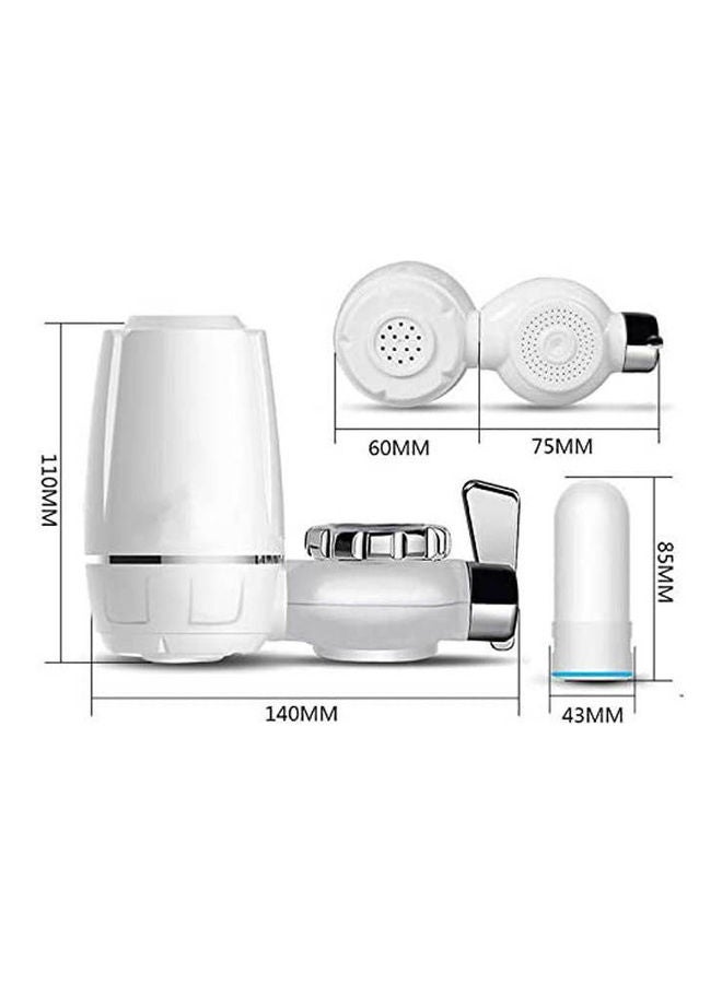 Generic - Water Faucet Filtration System, Hi-Tech Activated Carbon Tap Faucet Water Filter Purifier, Faucet Water Filter White - Image 1