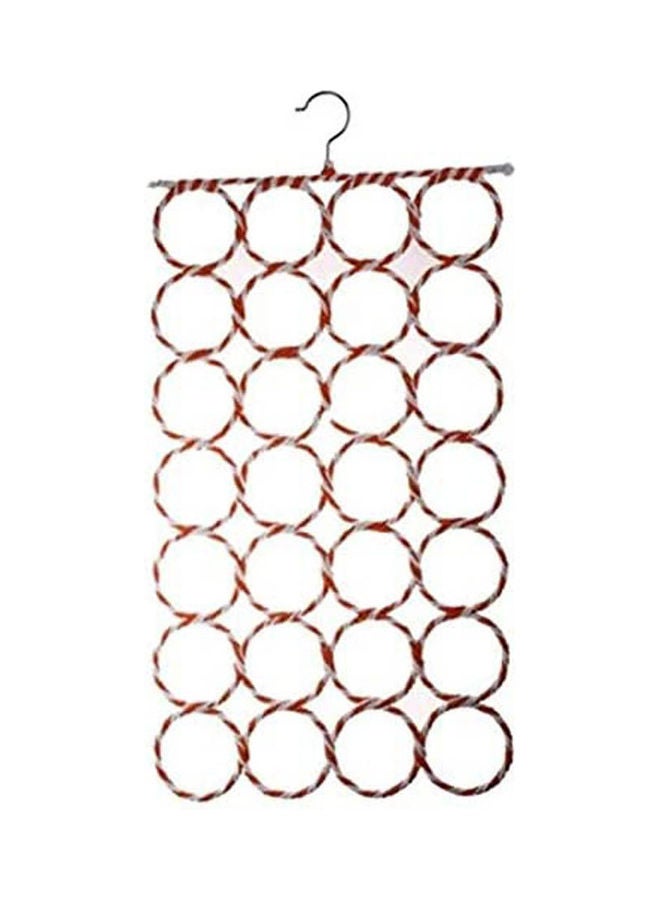 Scarf Hanger Holder Organizer Space Saver For Tie, Belt, Scarves, Socks Red - Image 1