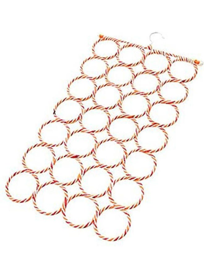 Scarf Hanger Holder Organizer Space Saver For Tie, Belt, Scarves, Socks Red - Image 2