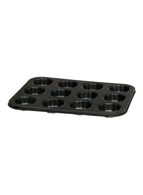 Metal Cake Mold Set Of 12 Spherical Balls Black