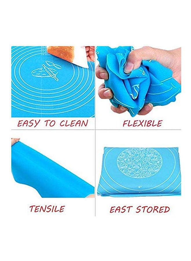 Super Kitchen Food Grade Non-Stick Silicone Pastry Mat Multicolour - Image 2