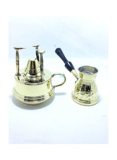 Generic Plaid Coffee Pot Gold 