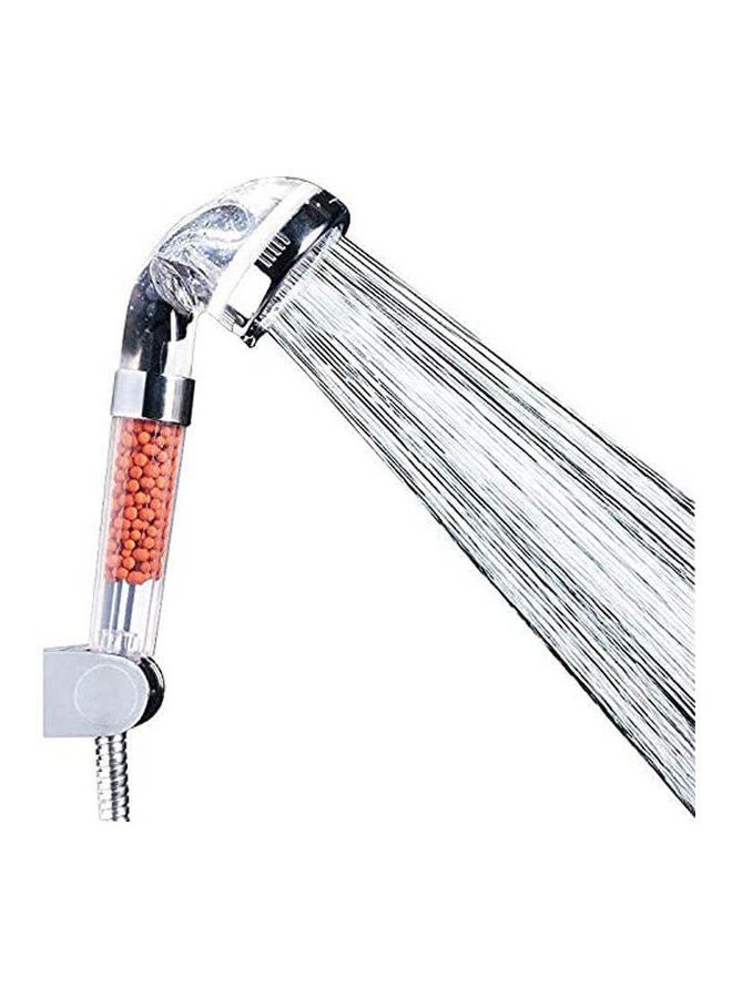 Spa Shower Head With Water Saving Filter For Hair Falling And Dry Skin Silver  - Image 2