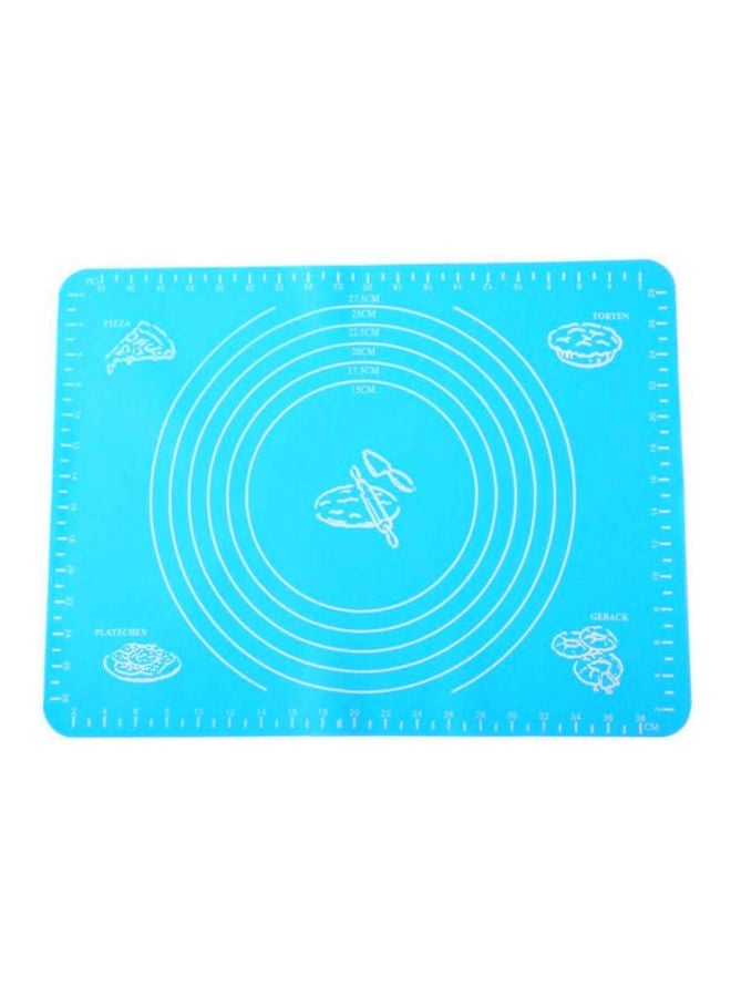 Large Silicone Baking Mat Non-Stick Mat Thickening Kneading Dough Pad Baking Pastry Rolling Kitchen Baking Mat Bakeware Liners Pastry Baking Tools Blue  - Image 1