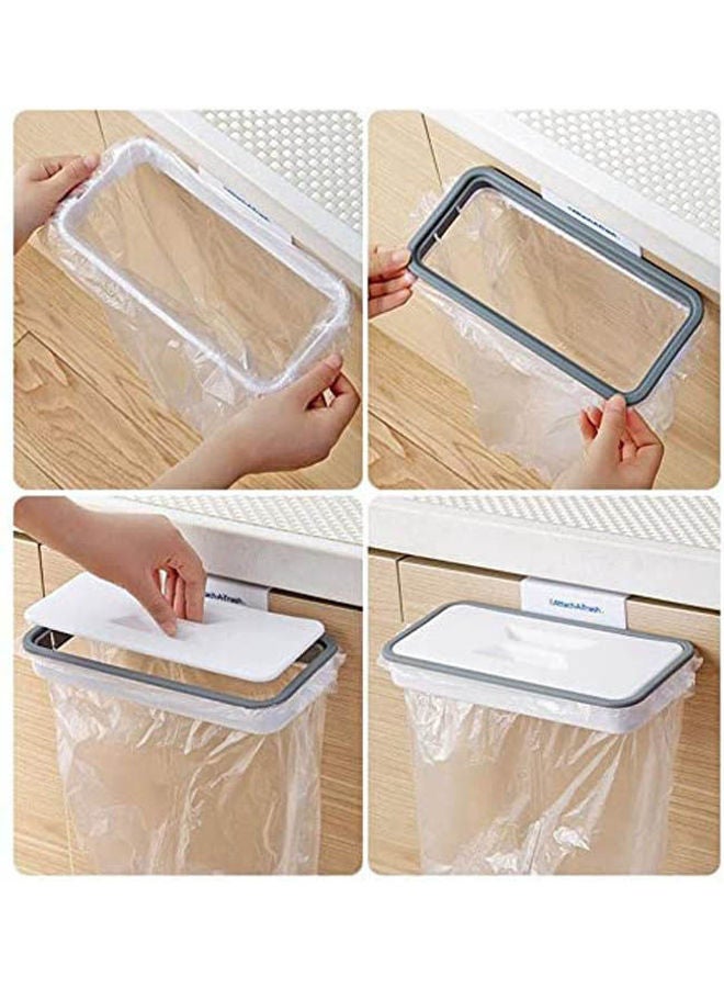 Edencomer Attach A Trash - Hanging Trash Bag Holder White - Image 1