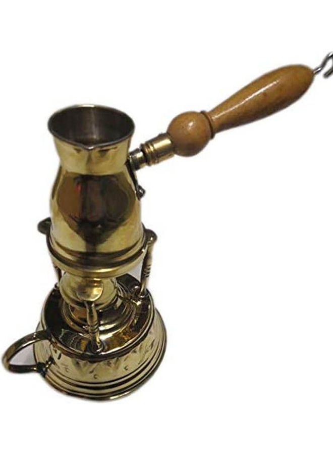 Set Of  Brass Coffee Maker Gold