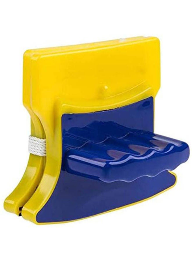 Home Window Glass Cleaner Tool Double Side Magnetic Window Glass Cleaning Yellow and Blue - Image 1