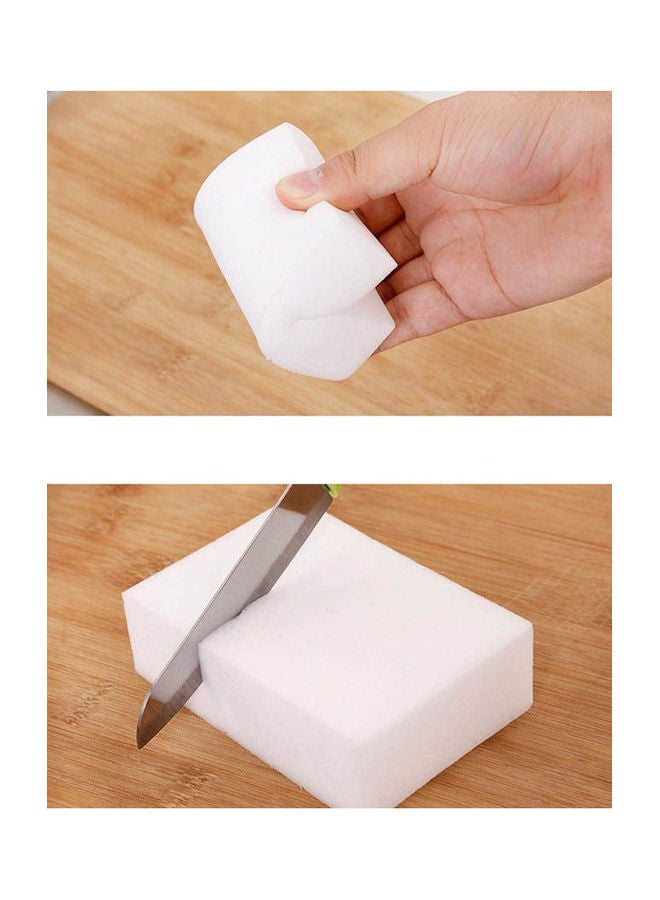 3 قطع من ممحاة إسفنجية سحرية لتنظيف المطبخ/ إسفنجة تنظيف متعددة الوظائف للمطبخ أبيض - Image 2