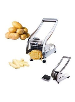Generic Stainless Steel Potato Chipper French Fries Slicer Chip Cutter Chopper Maker Silver 580grams  - Image 2