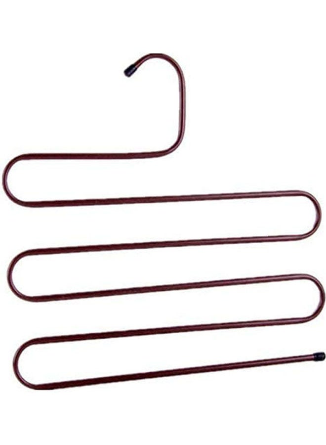 Pants Hangers S-Type Stainless Steel Trousers Rack 5 Layers Multi-Purpose Purple 35x33cm  - Image 1