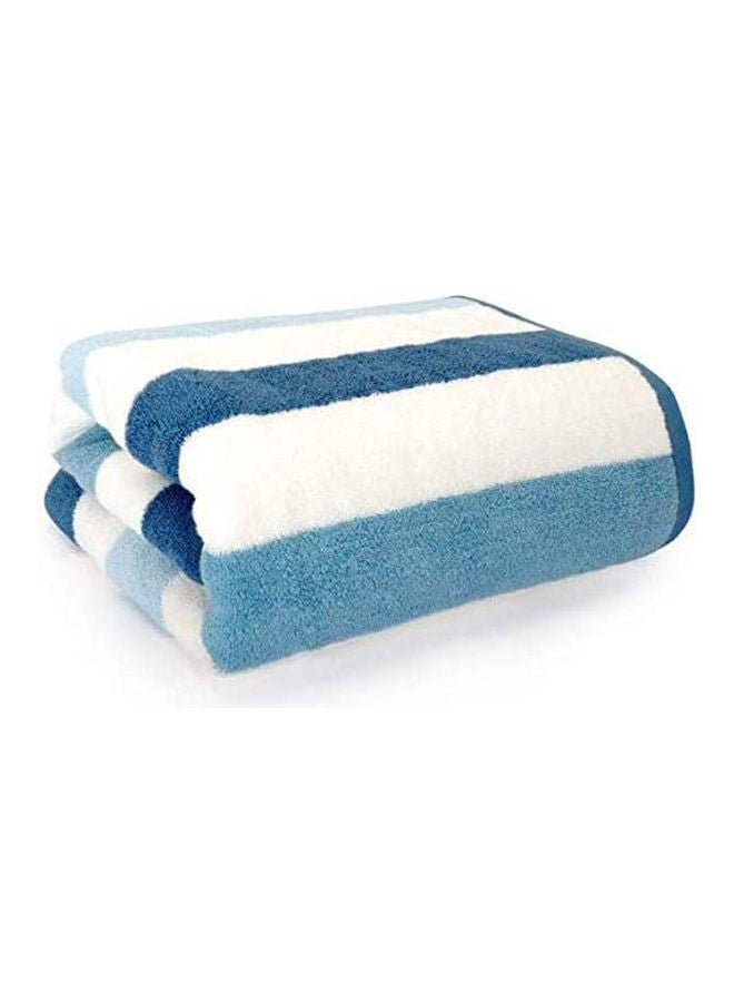 Bath Towel Absorbent Soft Hand Face Bath Towels Cotton Large Bath Towels Blue 90X180cm