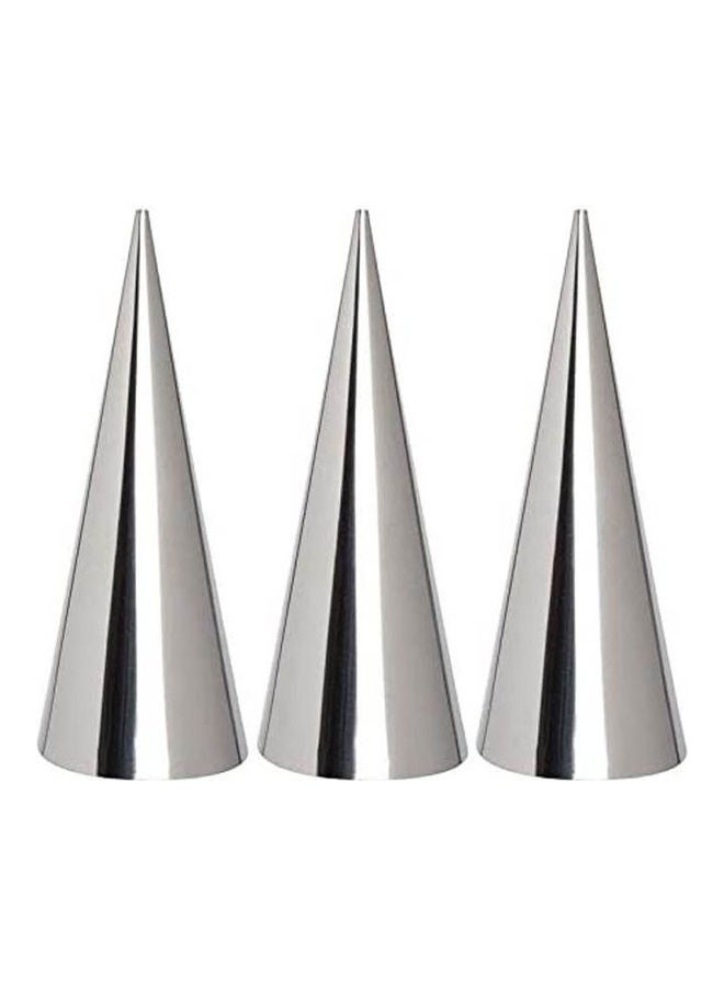 12Pcs Large Size Stainless Steel Pastry Cream Horn Moulds Conical Tube Cone Pastry Roll Horn Mould Baking Mold Tool Silver - v1640685894/N52263931A_2