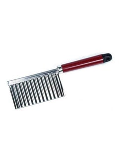 ماركة غير محددة Potato Wavy Edged Knife Stainless Steel Kitchen Gadget Vegetable Fruit Cutting Brown  - Image 1