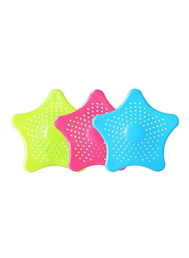 Drain Hair Stopper Star Catcher Bath Stopper Plug Sink Strainer Filter Shower Set Of 3 Multicolour  - Image 1