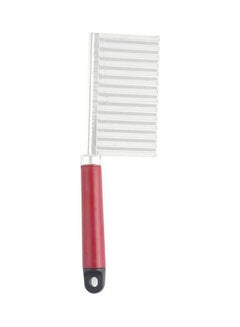 ماركة غير محددة Chip Dough Vegetable Wavy Cutter Slicer Knife Red  - Image 2