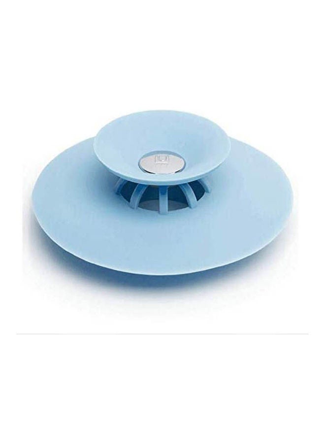 Multi-function Shower Drain Stopper and Hair Catcher, Silicone Bathtub Drain Cover and Strainer Protector for Floor, Laundry, Kitchen and Bathroom 4 Inches Blue - v1640686371/N52263304A_1