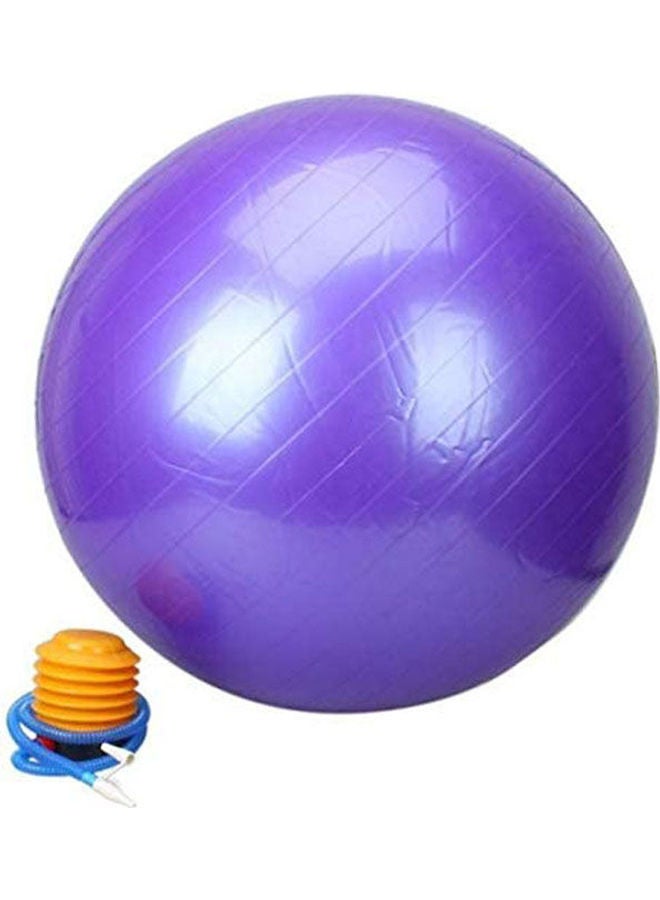 Generic Purple Color 65Cm Exercise Fitness Aerobic Ball For Gym Yoga Pilates Pregnancy Birthing Swiss 1.3kg 
