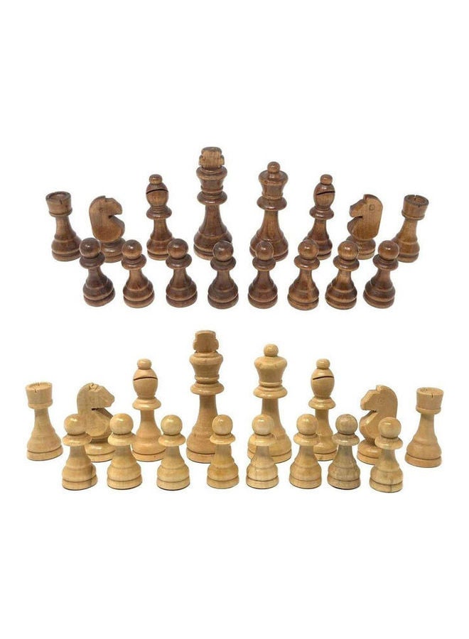 Wood Chess Pieces Large Size 